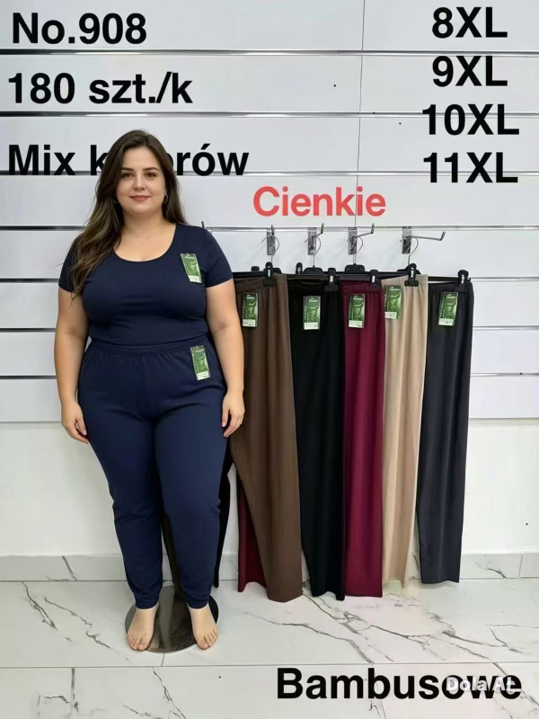 Leginsy damskie Roz 8XL-11XL, 1 Kolor Paczka 12 szt